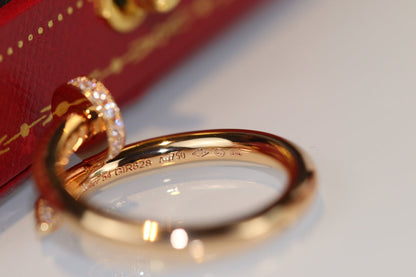 [Aura Jewels]Size 7 ring with real gold and diamonds