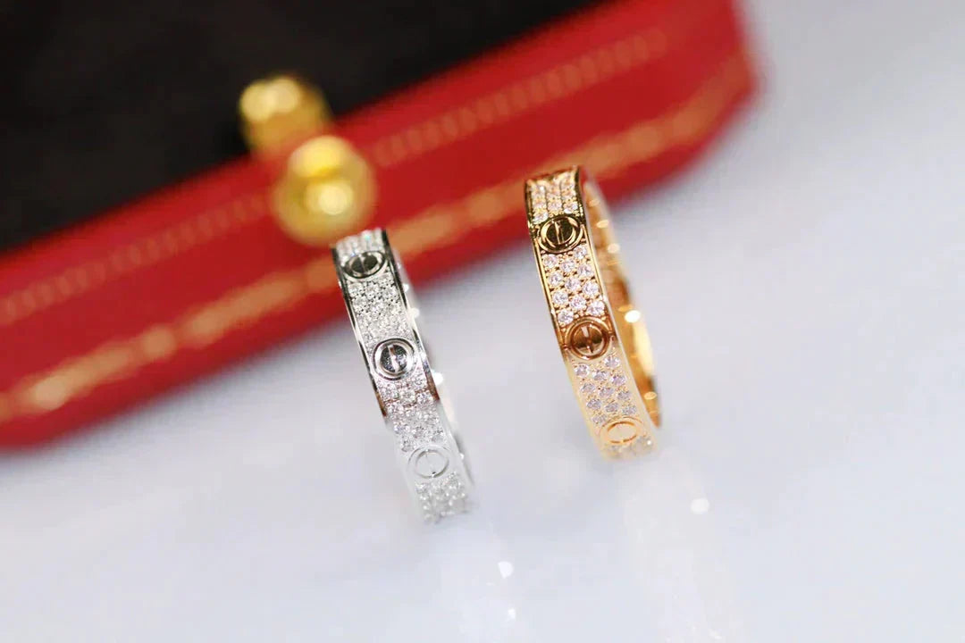 ¡®Aura Jewels¡¯LOVE RING 3.6MM DIAMOND PAVED