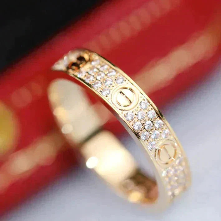 ¡®Aura Jewels¡¯LOVE RING 3.6MM DIAMOND PAVED