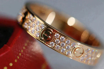 ¡®Aura Jewels¡¯LOVE RING 3.6MM DIAMOND PAVED
