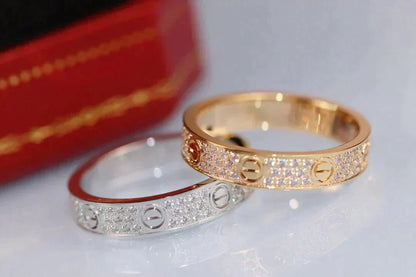 ¡®Aura Jewels¡¯LOVE RING 3.6MM DIAMOND PAVED
