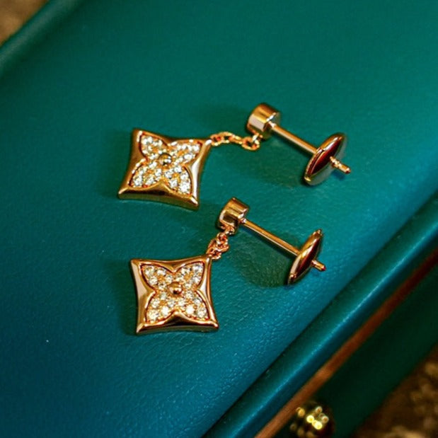 ¡®Aura Jewels¡¯STAR DIAMONDS EARRINGS GOLD