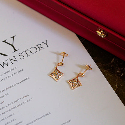 ¡®Aura Jewels¡¯STAR DIAMONDS EARRINGS GOLD
