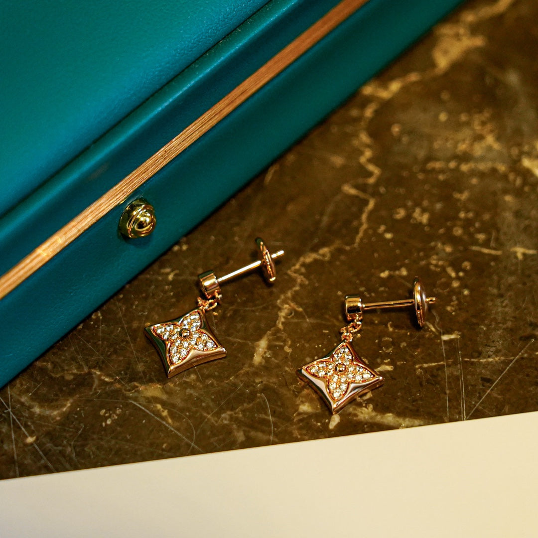 ¡®Aura Jewels¡¯STAR DIAMONDS EARRINGS GOLD