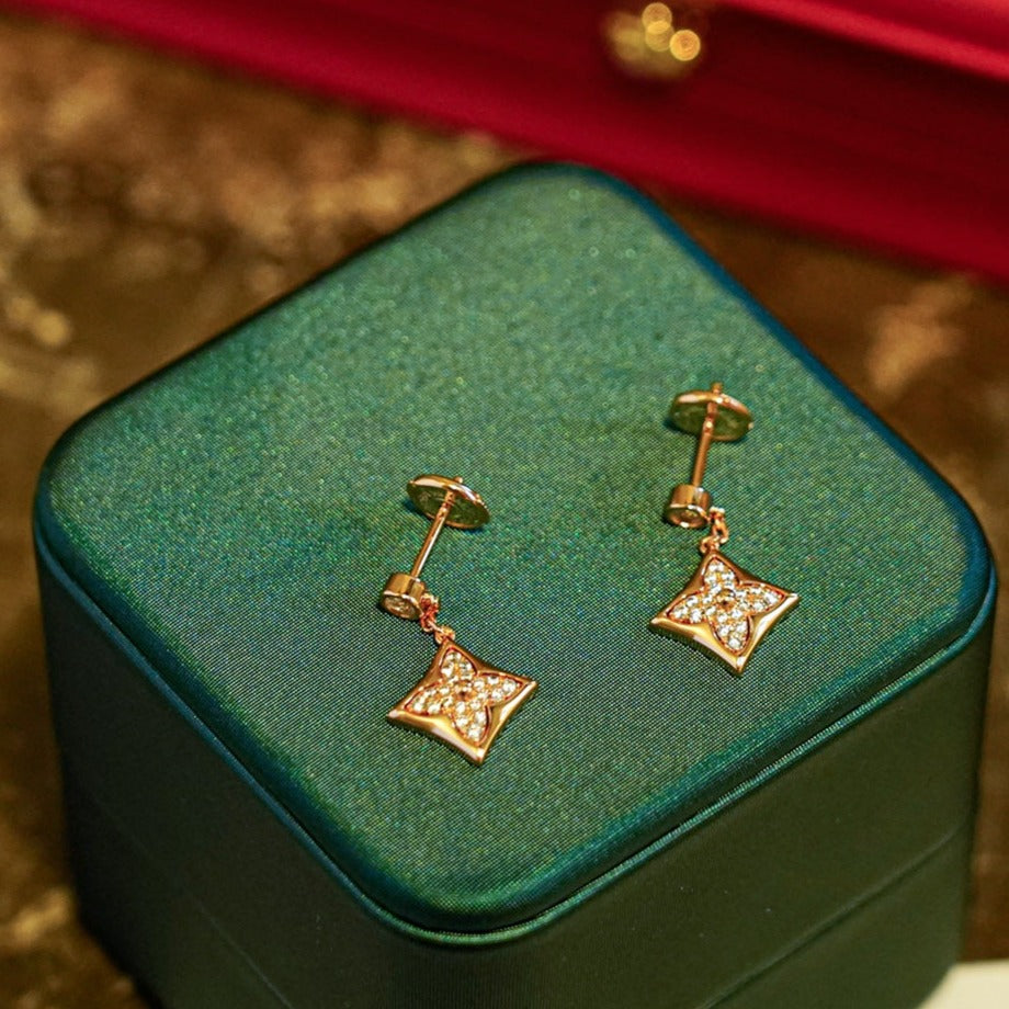 ¡®Aura Jewels¡¯STAR DIAMONDS EARRINGS GOLD