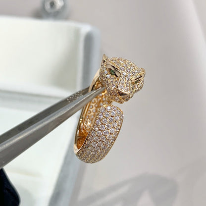 ¡®Aura Jewels¡¯PANTHERE PINK GOLD DIAMOND RING