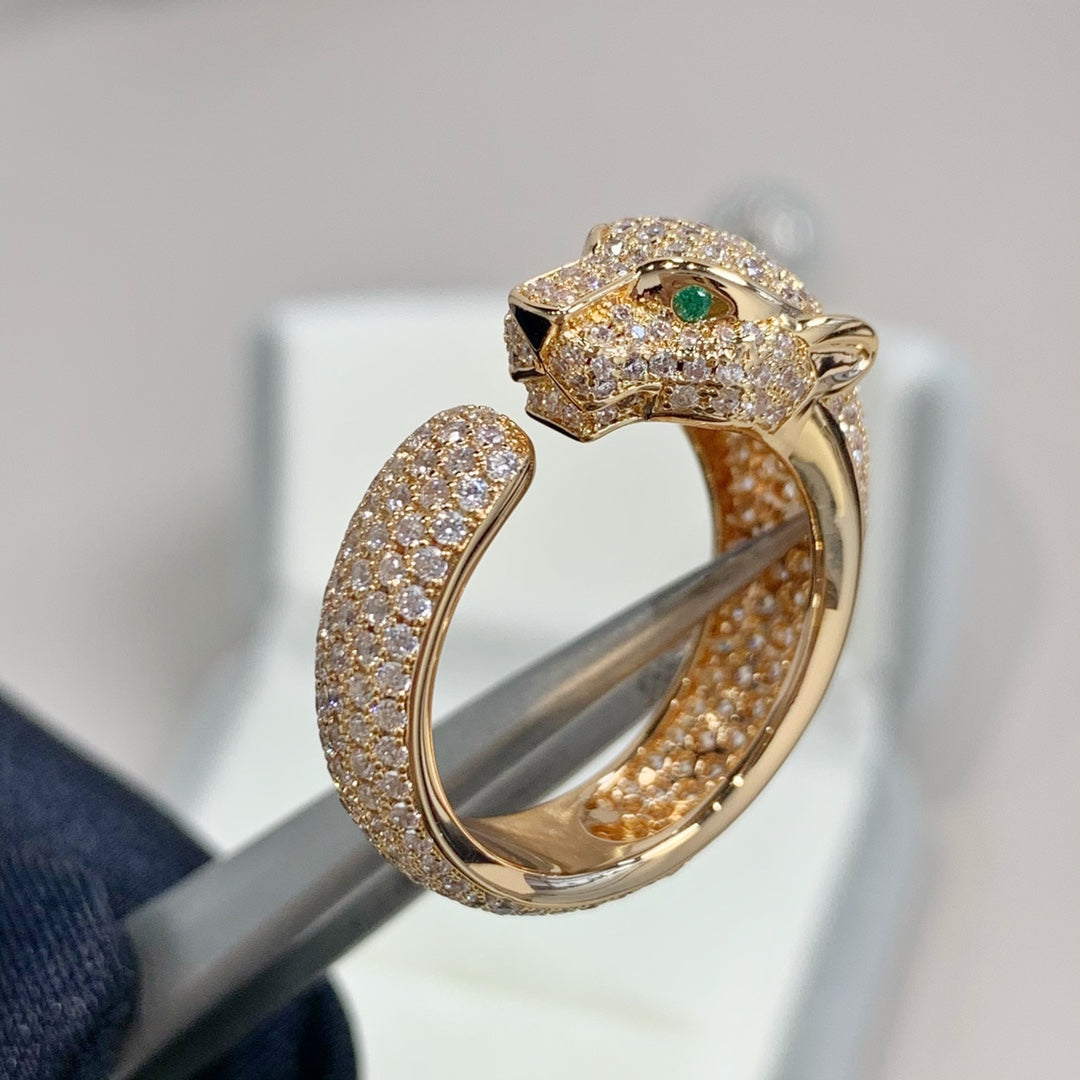 ¡®Aura Jewels¡¯PANTHERE PINK GOLD DIAMOND RING