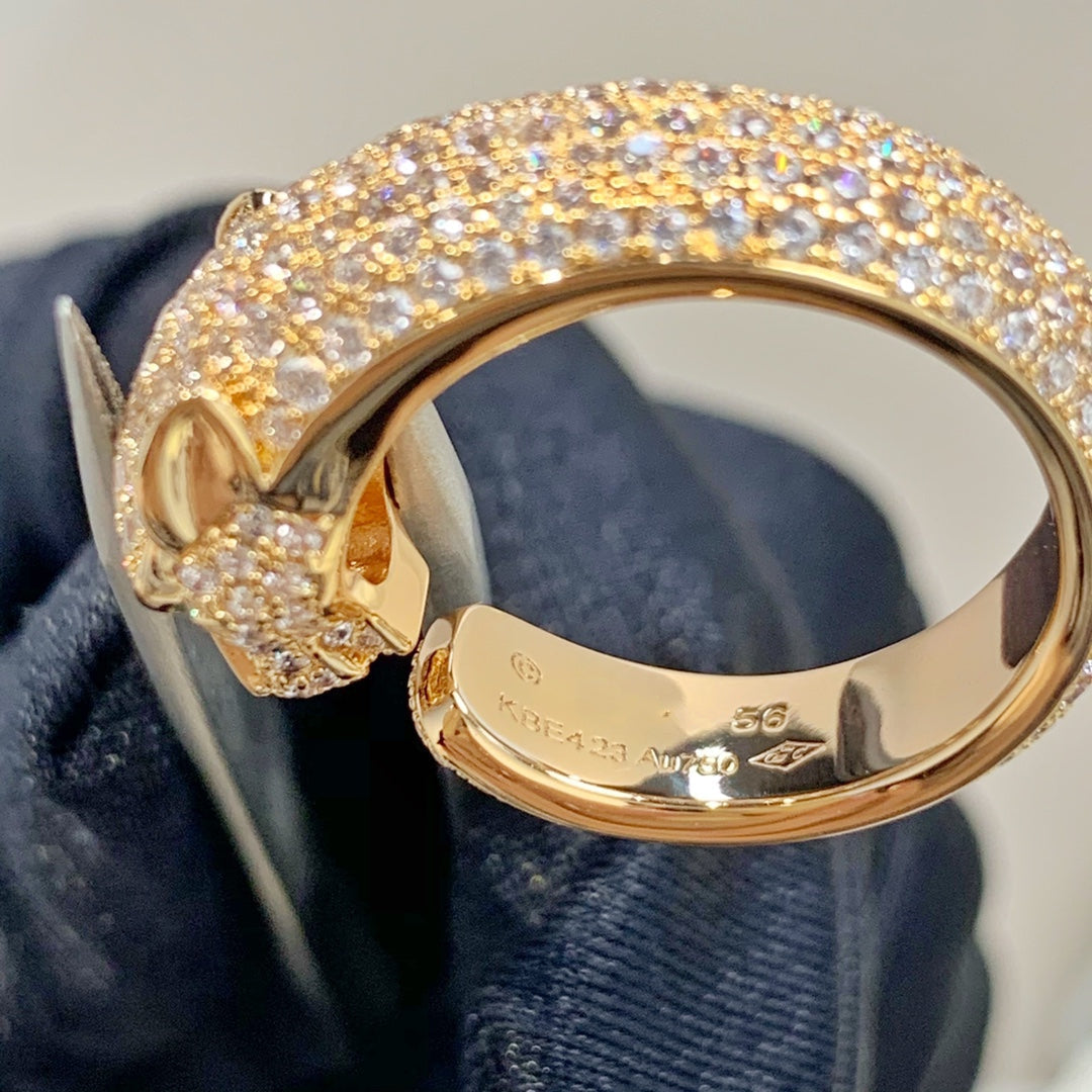¡®Aura Jewels¡¯PANTHERE PINK GOLD DIAMOND RING