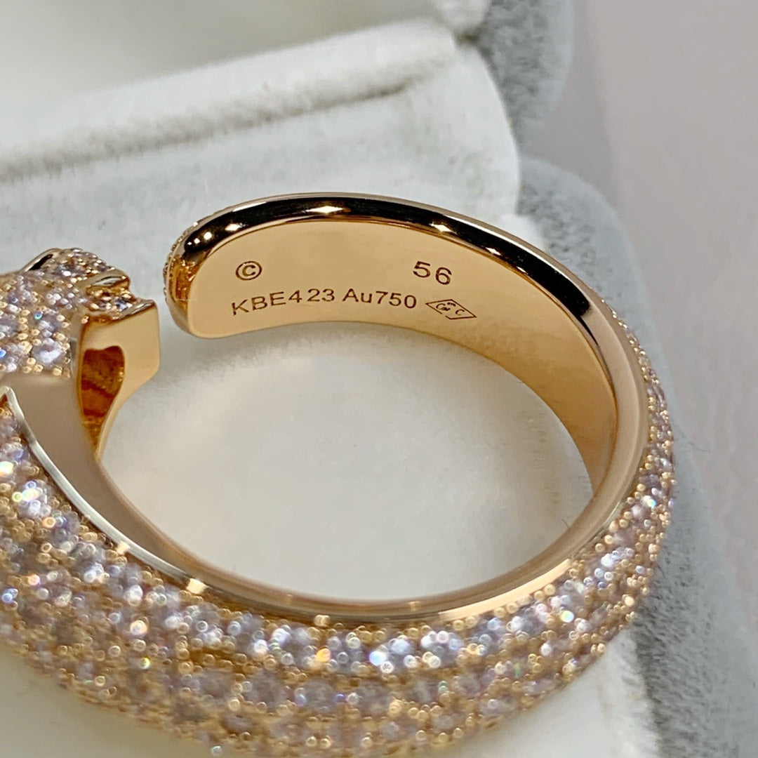 ¡®Aura Jewels¡¯PANTHERE PINK GOLD DIAMOND RING
