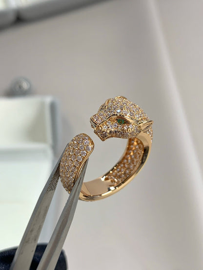 ¡®Aura Jewels¡¯PANTHERE PINK GOLD DIAMOND RING