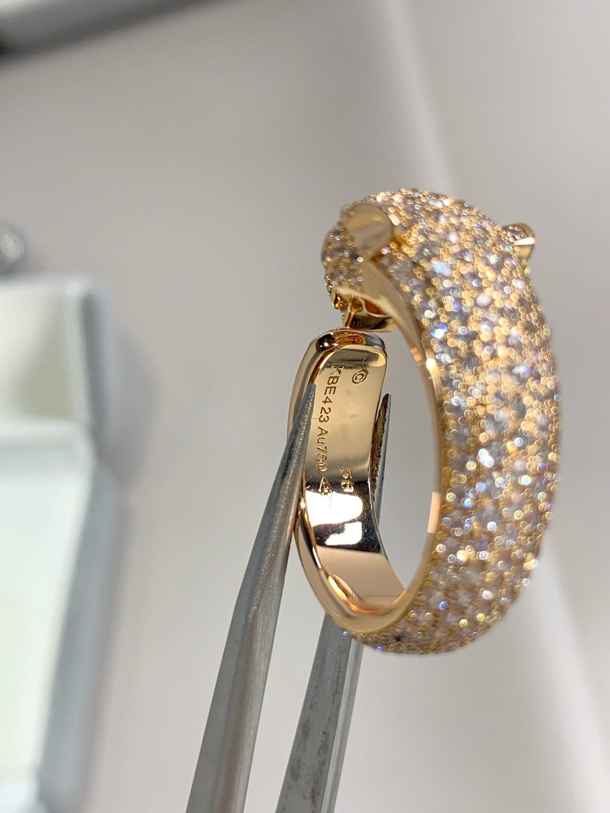 ¡®Aura Jewels¡¯PANTHERE PINK GOLD DIAMOND RING
