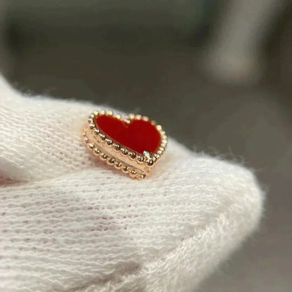 ¡®Aura Jewels¡¯HEART CARNELIAN STUD EARRINGS