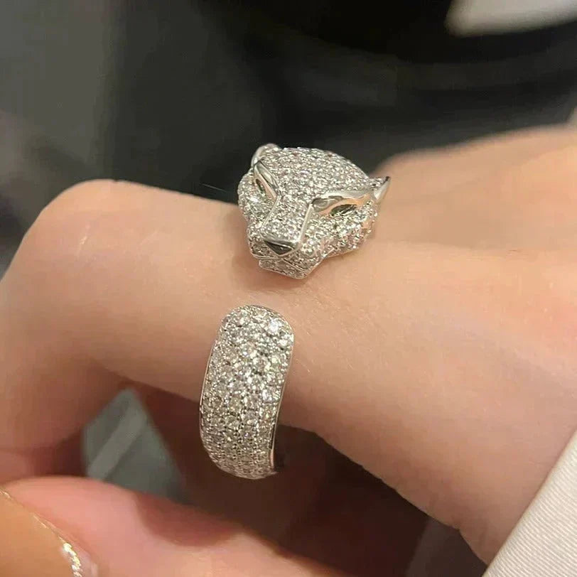 ¡®Aura Jewels¡¯PANTHERE 5.5MM ALL DIAMOND RING