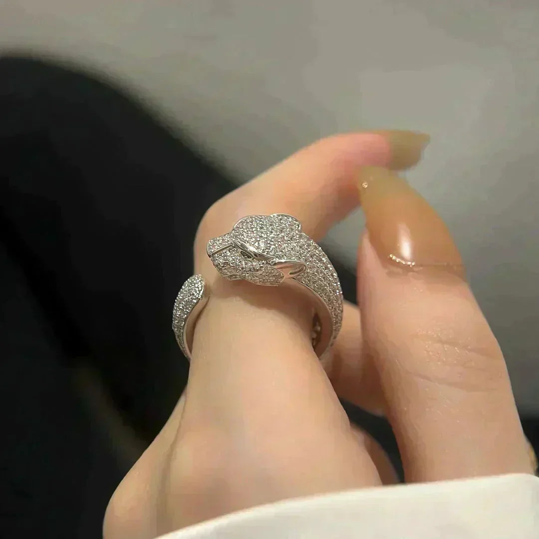 ¡®Aura Jewels¡¯PANTHERE 5.5MM ALL DIAMOND RING