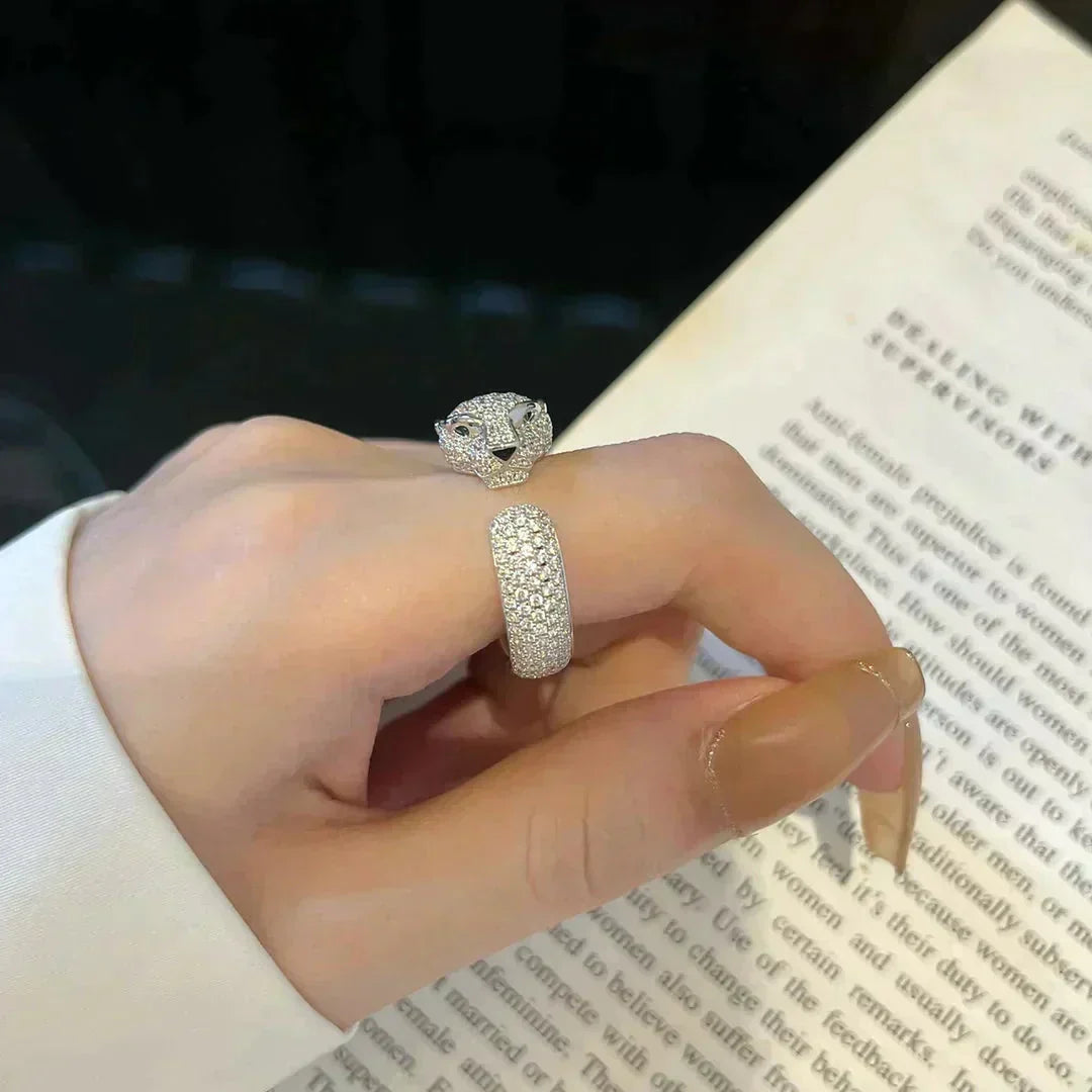 ¡®Aura Jewels¡¯PANTHERE 5.5MM ALL DIAMOND RING
