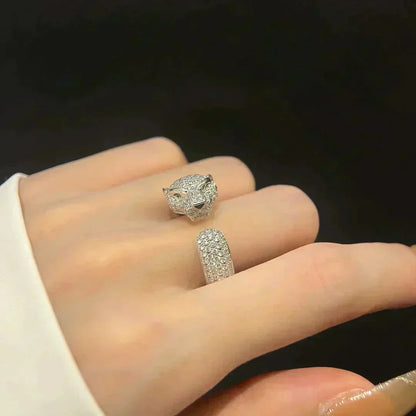 ¡®Aura Jewels¡¯PANTHERE 5.5MM ALL DIAMOND RING