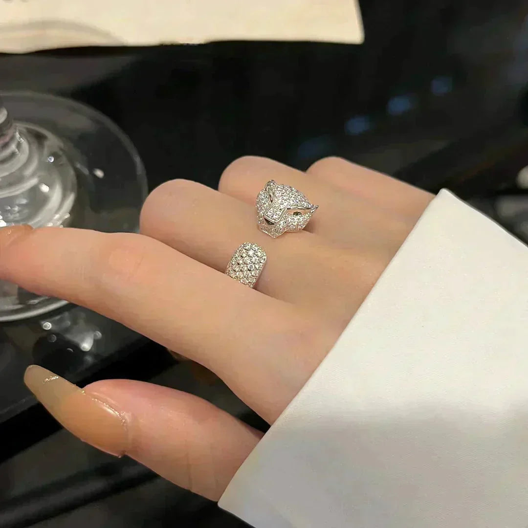 ¡®Aura Jewels¡¯PANTHERE 5.5MM ALL DIAMOND RING