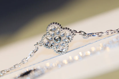 ¡®Aura Jewels¡¯CLOVER 20 MOTIFS ONYX DIAMOND SILVER