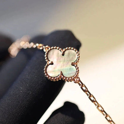 ¡®Aura Jewels¡¯CLOVER 20 MOTIFS DARK MOP DIAMOND  NECKLACE