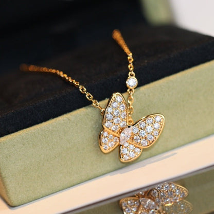 ¡®Aura Jewels¡¯BUTTERFLY DIAMOND NECKLACE