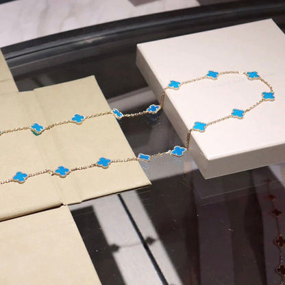 ¡®Aura Jewels¡¯CLOVER 20 MOTIFS TURQUOISE GOLD