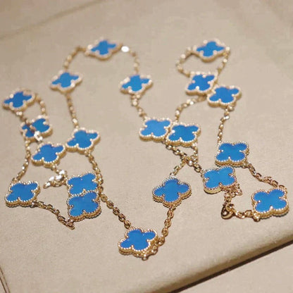 ¡®Aura Jewels¡¯CLOVER 20 MOTIFS TURQUOISE GOLD