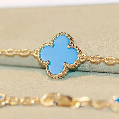 ¡®Aura Jewels¡¯CLOVER 20 MOTIFS TURQUOISE GOLD