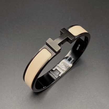 ¡®Aura Jewels¡¯H BRACELET 12MM BLACK BEIGE CERAMIC