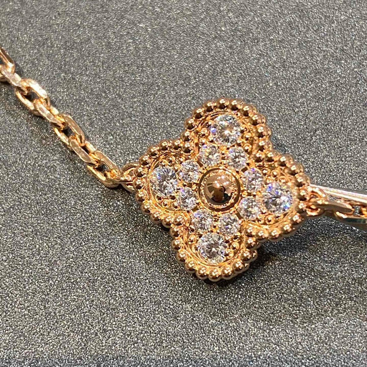 [Aura Jewels] New  CLOVER 5 MOTIF FULL DIAMOND BRACELET COLLECTION