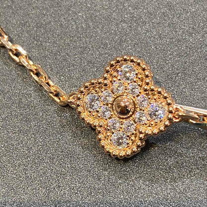 [Aura Jewels] New  CLOVER 5 MOTIF FULL DIAMOND BRACELET COLLECTION