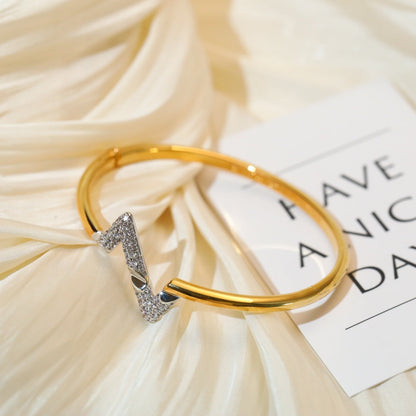 ¡®Aura Jewels¡¯VOLTE UPSITE DOWN GOLD DIAMOND BRACELET