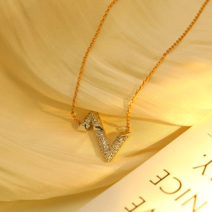 ¡®Aura Jewels¡¯VOLT SILVER DIAMOND PEDANT NECKLACE