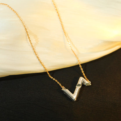 ¡®Aura Jewels¡¯VOLT SILVER DIAMOND PEDANT NECKLACE