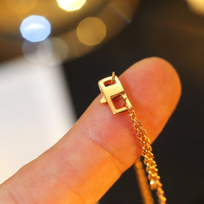 ¡®Aura Jewels¡¯STAR AND SUN DIAMOND PINK GOLD NECKLACE