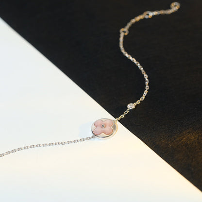 ¡®Aura Jewels¡¯SUN MOTIF PINK MOP SILVER BRACELET