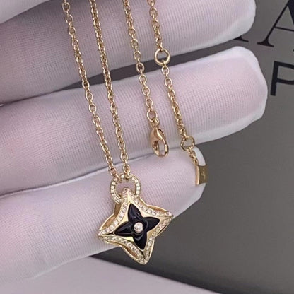 ¡®Aura Jewels¡¯STAR PEDANT PINK GOLD DIAMOND NECKLACE
