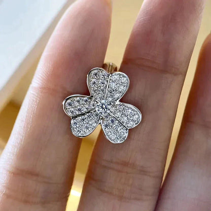 ¡®Aura Jewels¡¯CLOVER COMOS DIAMOND EARRINGS SILVER