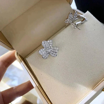 ¡®Aura Jewels¡¯CLOVER COMOS DIAMOND EARRINGS SILVER
