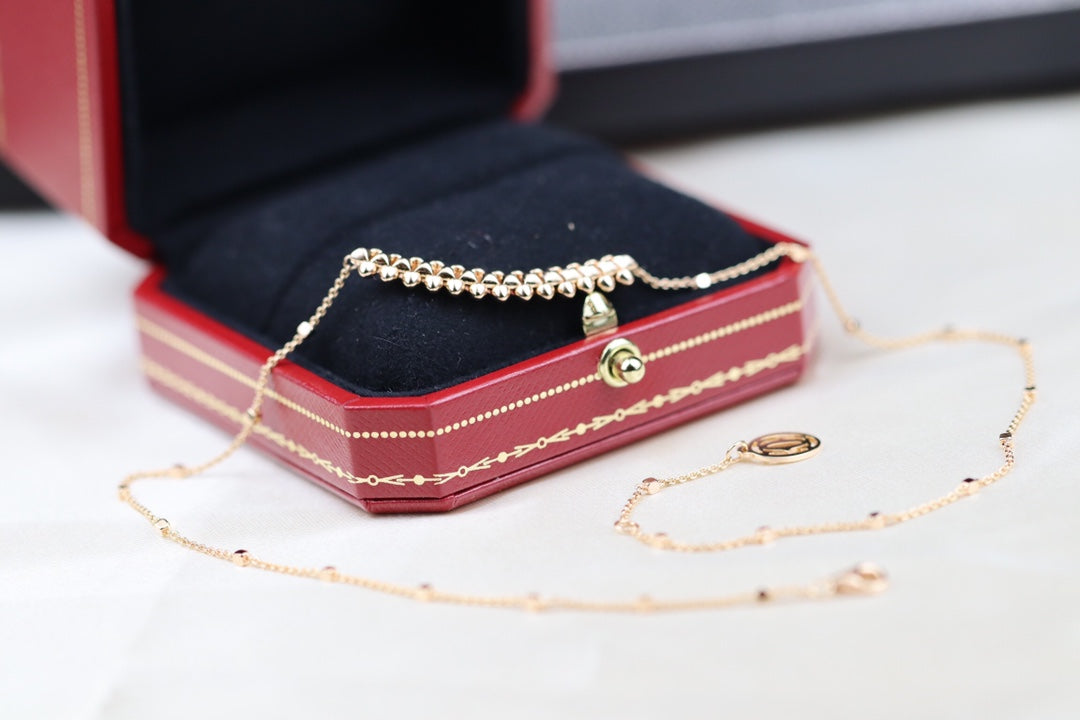 ¡®Aura Jewels¡¯CLASH PINK GOLD NECKLACE