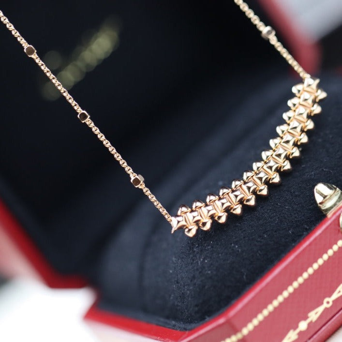 ¡®Aura Jewels¡¯CLASH PINK GOLD NECKLACE