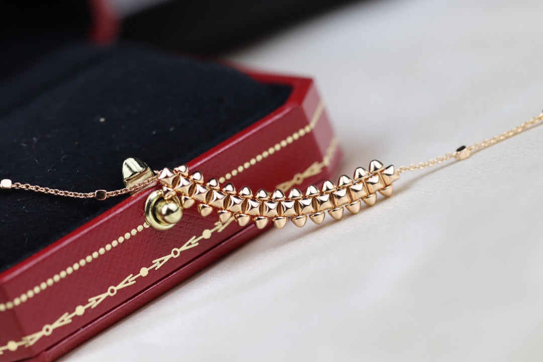 ¡®Aura Jewels¡¯CLASH PINK GOLD NECKLACE