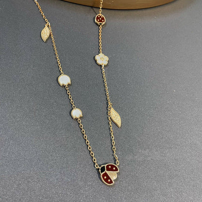 ¡®Aura Jewels¡¯LUCKY SPRING 15 MOTIFS GOLD NECKLACE