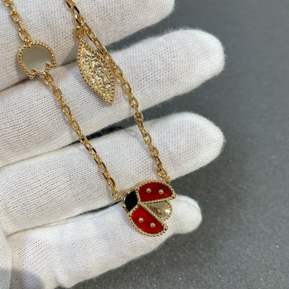 ¡®Aura Jewels¡¯LUCKY SPRING 15 MOTIFS GOLD NECKLACE