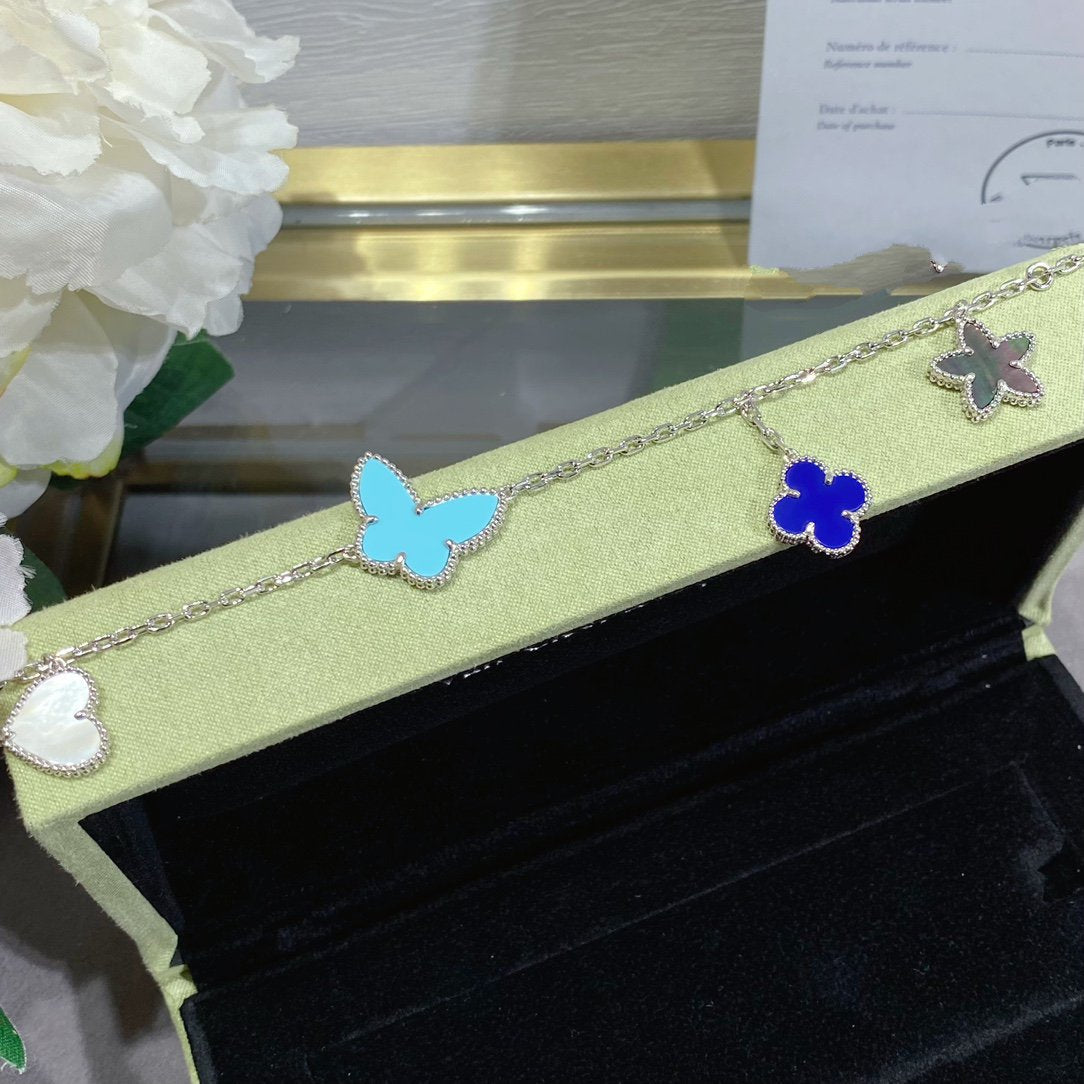 ¡®Aura Jewels¡¯LUCKY SPRING SILVER BRACELET 4 MOTIF