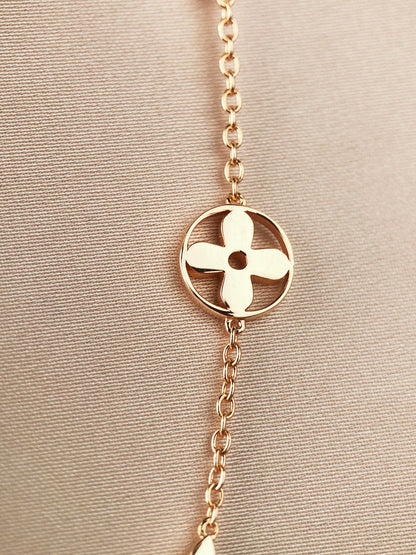 ¡®Aura Jewels¡¯STAR AND SUN 7 MOTIFS GOLD BRACELET