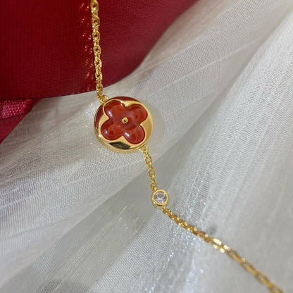 ¡®Aura Jewels¡¯SUN PEDANT CARNELIAN BRACELET