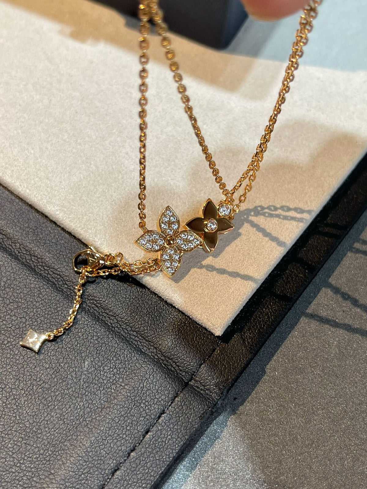 ¡®Aura Jewels¡¯STAR BLOSSOM NECKLACE PINK GOLD DIAMONDS