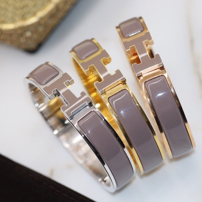 ¡®Aura Jewels¡¯H BRACELET 12MM BROWN