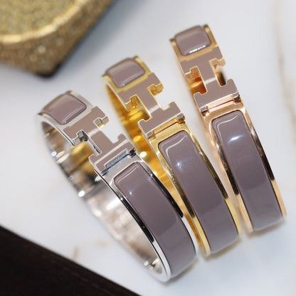 ¡®Aura Jewels¡¯H BRACELET 12MM BROWN