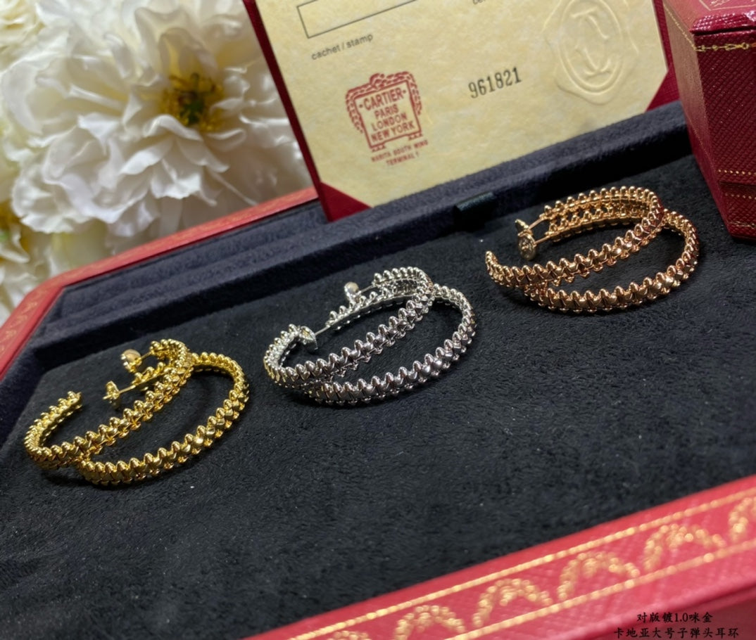 ¡®Aura Jewels¡¯CLASH LARGE HOOP EARRINGS